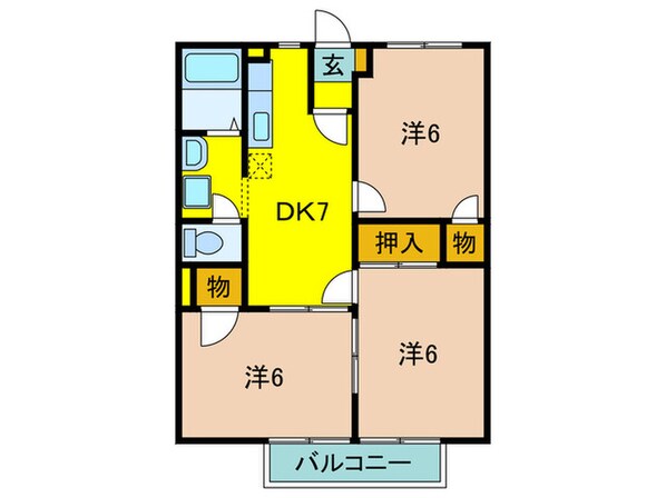 サンス－シィの物件間取画像